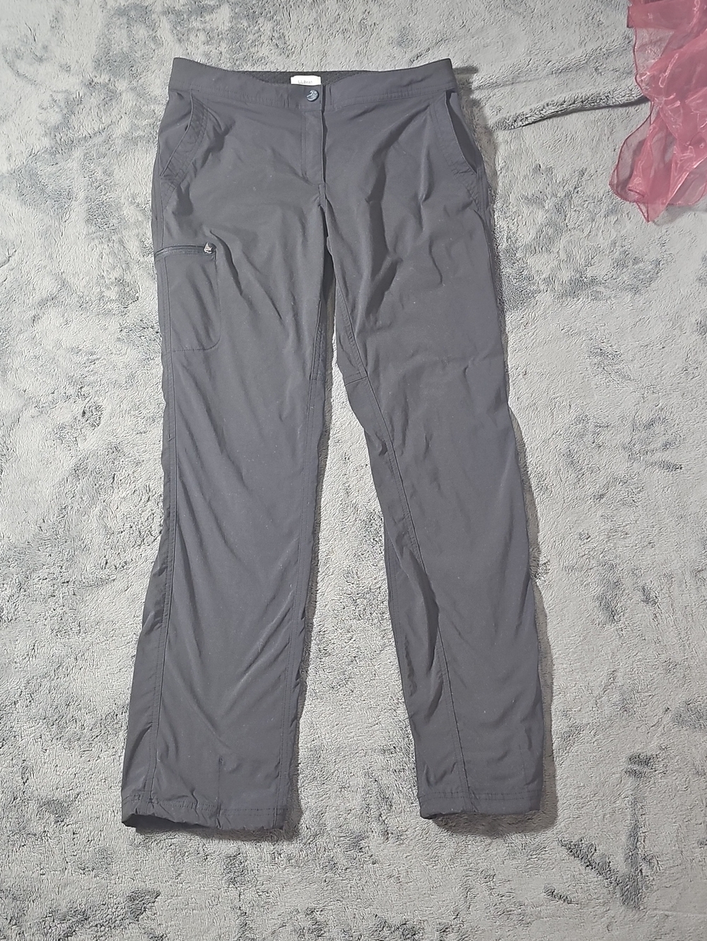 L.L. Bean Dark Gray Nylon Stretch Vista Hiking Pants Outdoor Utility Size 10
